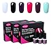 CLAVUZ Gel Nail Polish Gift Kit 6pcs Soak Off UV Led Nail Varnish New Start Lacquers Manicure Pedicure Nail Art Set