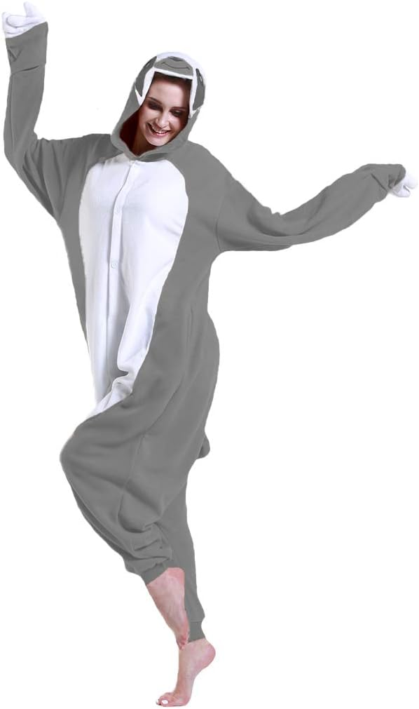 Onesie Animal Jumpsuit Adult Pajamas Unisex Fleece Role-Playing Costume