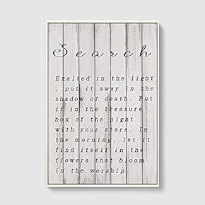 SIGNFORD Framed Canvas Home Artwork Decoration Vintage Wood...