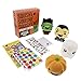Purple Ladybug Novelty Slow Rising Halloween Spooky Jumbo SQUISHIES Pack: Gift Box Includes Vampire, Ghost, Pumpkin, and Frankenstein Kawaii Soft Squishy Toys - Squishys are Great Sensory Toys!