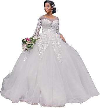 White floor length ball gown Clearance