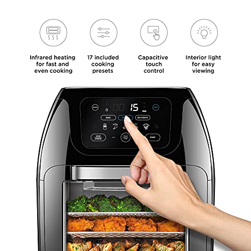 Chefman Multifunctional Digital Air Fryer+ Rotisserie, Dehydrator, 17