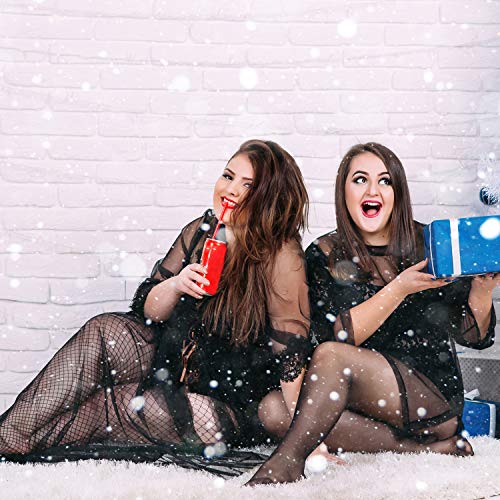 Aneco 4 Pairs Plus Size Fishnets Tights 