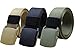 BEKILOLE Nylon Canvas Belt Breathable Military Tactical Men Waist Belt with Plastic Buckle 1.5" Wide (38mm) Airport Friendly