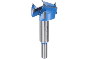 HARFINGTON Forstner Drill Bit 40mm (1-9/16") Upgraded 3-Cutter Tungsten Carbide Forstner Bit Opener for Hinge Wood Hole Drill