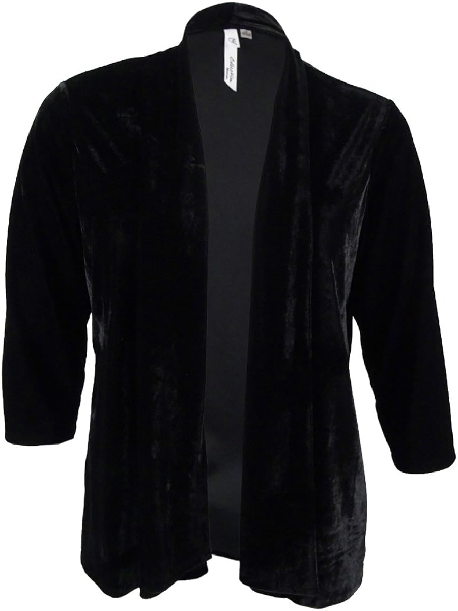 plus size velvet cardigans