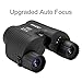 OMZER Upgrade 10x25 Auto Focus Binoculars with Right Eye Adjustment, High Power with Low Light Night Vision Waterproof Compact Binoculars Fit Adults Kids for Hiking,Camping,Climbing,Sports