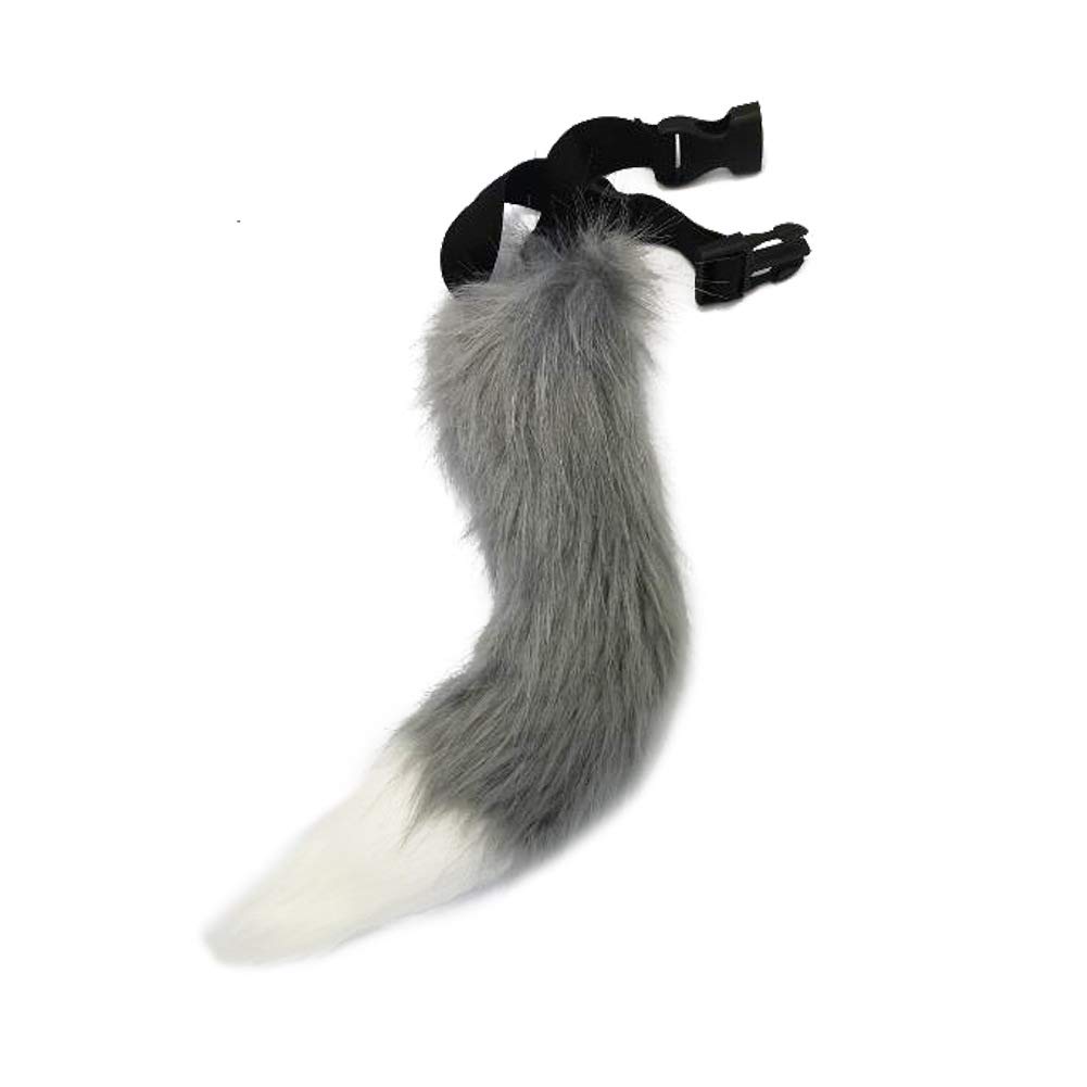 PPFINE Faux Fur Fox Costume Cat Tail Cosplay Halloween Christmas Party Costume One Size