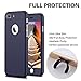 Phone 7 Plus Case,Lavince Full Body Protection Hard Slim Cover[Dual Layer] with Tempered Glass Screen Protector for iPhone 7 Plus 5.5inch(Navy Blue)