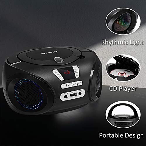 G Keni Portable CD Player Boombox Radio FM Bluetooth MP3/USB Music