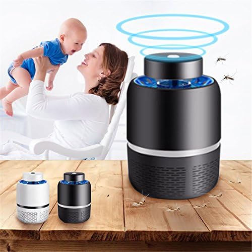 Yingte Mosquito Killer Lamp, USB Powered White Black LED Mosquito Killer Night Lamp Light Fly Bug Insect Zapper DC5V
