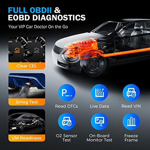 Launch CR529 Diagnosis Interface Code Reader OBD2 Reader and Off Error Light Engine Real Time Data Emissions Test O2 Sensor and EVAP Test