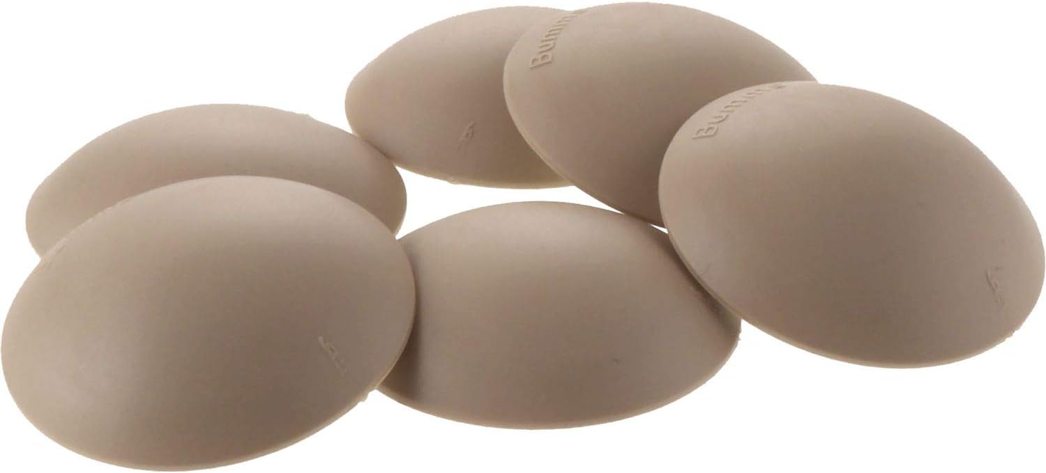 vasalat 5261/6 Vas123 Door Buffer 60 mm Self-Adhesive Beige SB-6, Set of 6 Pieces, 60 mm (Diameter), 15 mm (Height)