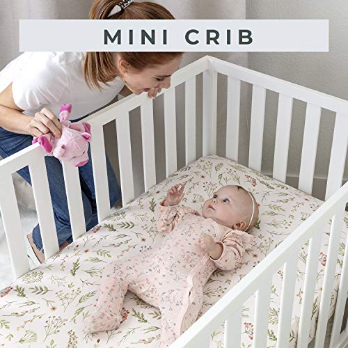 Pobibaby 2 Pack Premium Pack N Play Sheets Fitted for Standard Pack