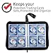 D DACCKIT 4-Pocket Binder for Pokemon Card, 400 Pockets Collecting Album with Removable Sleeves, Trading Card Display Storage Case for Yugioh, MTG and Other TCG（Pink & White）