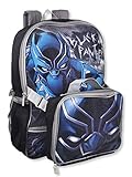 Marvel Boys' Black Panther Backpack with Lunch Kit, One Size