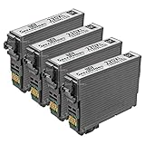 Speedy Inks - 4pk Remanufactured High Capacity Black Ink for Epson 220XL T220XL120 for use in WorkForce WF-2630, WF-2650, WF-2660, Expression XP-420, XP-320, XP-424