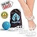 Toe Separators - Yoga Gel Toe Spacers - Toe Spreaders for Bunion - Hummer Toe Straightener - Overlapping Toes Stretcher Alignment - Foot Pain Relief - Spiky Massage Ball Set - Soft Silicone Men Women