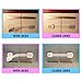 Safety Bambino Adjustable Baby Safety Locks No Drilling 6x Pack Safety Latches to Baby Proof Cabinets Doors Drawers Refrigerators Toilets & More Free Bonus - White
