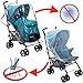 Rain Cover - Mosquito Net - Stroller Rain Cover and Baby Mosquito Net (2-Piece Set) Waterproof, Windproof Protection - Travel-Friendly, Outdoor Use - Easy to Install and Remove