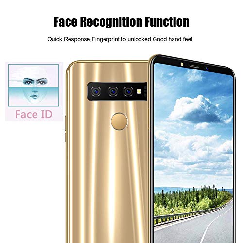 6.1" Unlocked Smartphone with HD Full Screen, Android 9.1 System, Face Recognition, 4+64G, Octa-Core Dual Card Dual Standby,Dual Camera(US) - Thumbnail 5