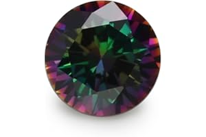JIANGYUANGEMS Size 1mm~10mm Plating Mix Color Multicolor Round Shape Cubic Zirconia CZ Stone Loose (3mm 100pcs)