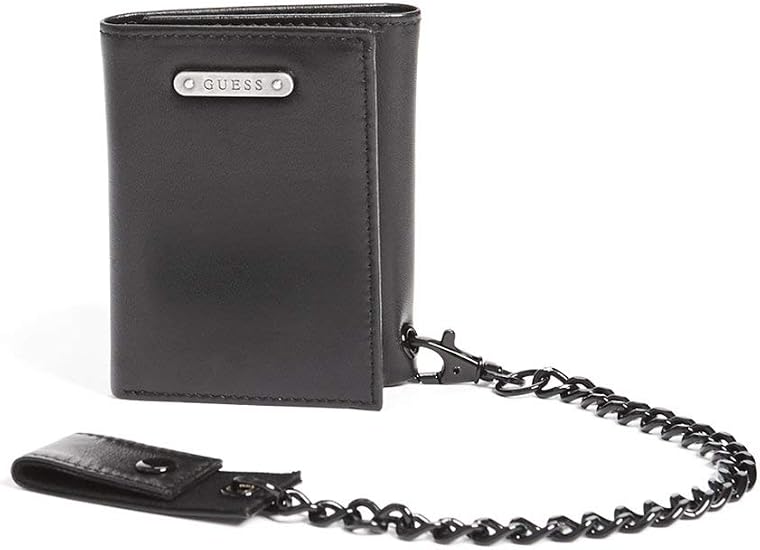 GUESS Men's Chain Trifold Wallet at Amazon Men’s Clothing store