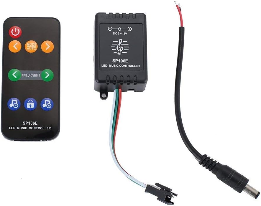 Mucjun SP106E 9Key LED Colorful Music Controller DC5-12V for WS2811 WS2812B LED Strip