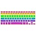 Kuzy - Rainbow Keyboard Cover Silicone Skin for MacBook Pro 13