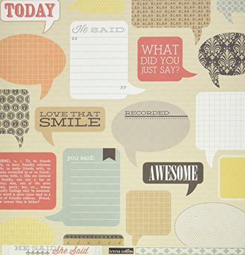 He Said Double-Sided Cardstock 12"X12"-Quotes 25 per pack