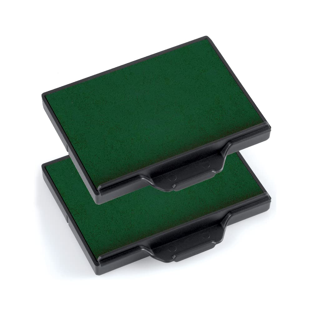 Trodate Replacement Ink Pads 6/58 - Pack of 2 - Green Ink - For The Professional 5208, 5480 and former models 4208, 4480 and 4258