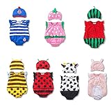 Fairy Baby Baby Unisex Cartoon Onesie Sleeveless Bodysuit and Hat Set