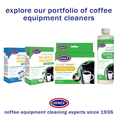 Urnex KCup Descaler and Cleaning Kit Simple 2 Step Professional K