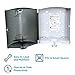 SofPull Centerpull Regular Capacity Paper Towel Dispenser Trial Kit by GP PRO (Georgia-Pacific), Smoke, 58205, 9.25” Wx 8.75”D x 11.50” H [Contains 1 Dispenser (58204) and 2 Paper Towel Rolls (28124)]