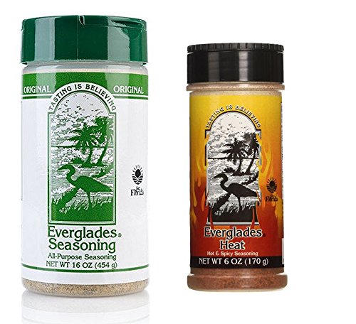 Everglades Seasoning 16 oz All Purpose 6oz Hot & Spicy Heat BBQ Rub Bundle