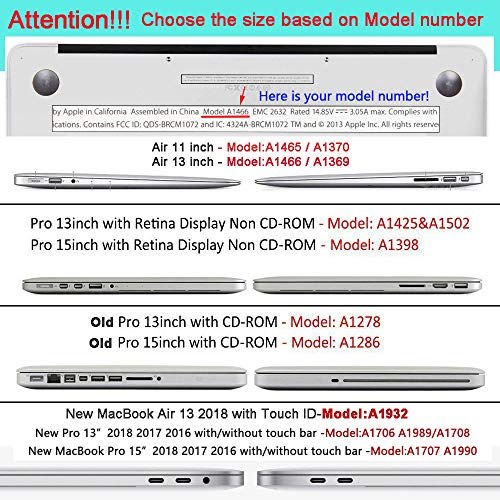 Batianda Case for Latest 2018 2017 2016 MacBook Pro 15 inch with Touch Bar (Model:A1707/A1990) Premium Hard Protective Shell with Gradient Keyboard Cover (Green River Sand)