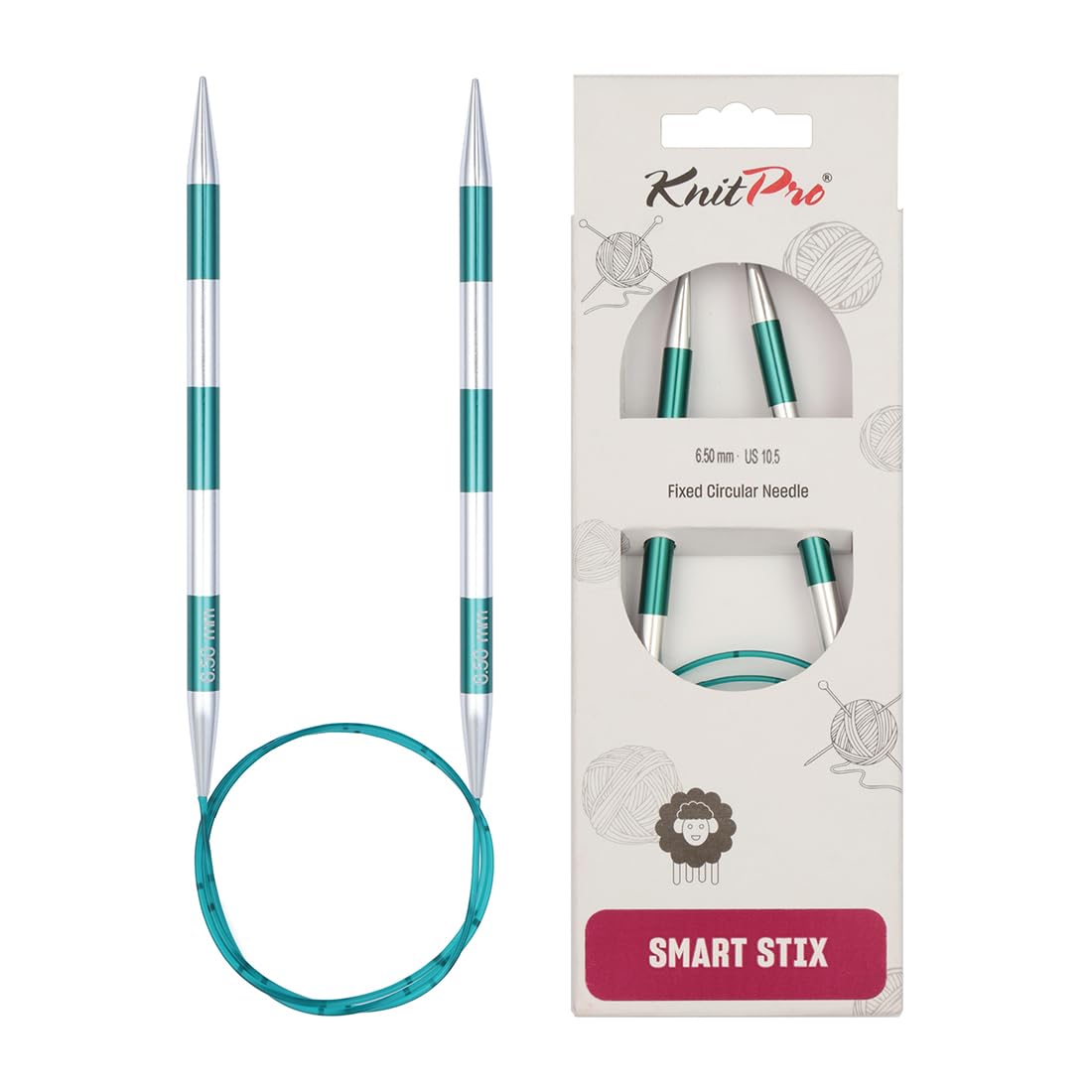 KnitPro Smartstix Fixed Circular Needles 32" (80cm) | 6.50mm