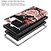 TIANLI Samsung Galaxy Note 8 Case Cute Flowers for Girls/Women Smooth Surface Three Layer Shockproof Protective Cover,Floral Black