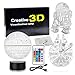UDGTEE 3D star wars light, 3D LED Night Light Star Wars,3 kind of Patterns,Millennium Falcon,Death Star and R2D2,with 7 light modes,power by USB or 3pcs AA batteries(batteries not Includes)