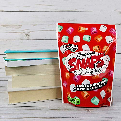 Snaps Original Classic Chewy Candy Bag, Black Licorice Bites, 12 Ounce (Pack of 12) Pricepulse