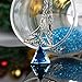 Pealrich Christmas Tree Triangle Jewelry Pendant Love Necklace Made with SWAROVSKI Crystal,Valentine's Day Gift for Women Fashion Design(Blue)