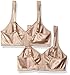 Playtex Women's 18 Hour Smooth N' Stylish Soft Cup Bra US4716 2-Pack, Body Beige/Body Beige, 36C