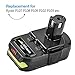 Moticett Replacement for Ryobi 18V Battery 3.6Ah Compatible with Ryobi 18 Volt Battery P102 P103 P104 P105 P107 P108 P109 Compatible with Ryobi 18V ONE+ Battery Cordless Power Tools 2-Pack