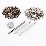 50 Poppers 10mm Snap Fastener Press Stud Kit w