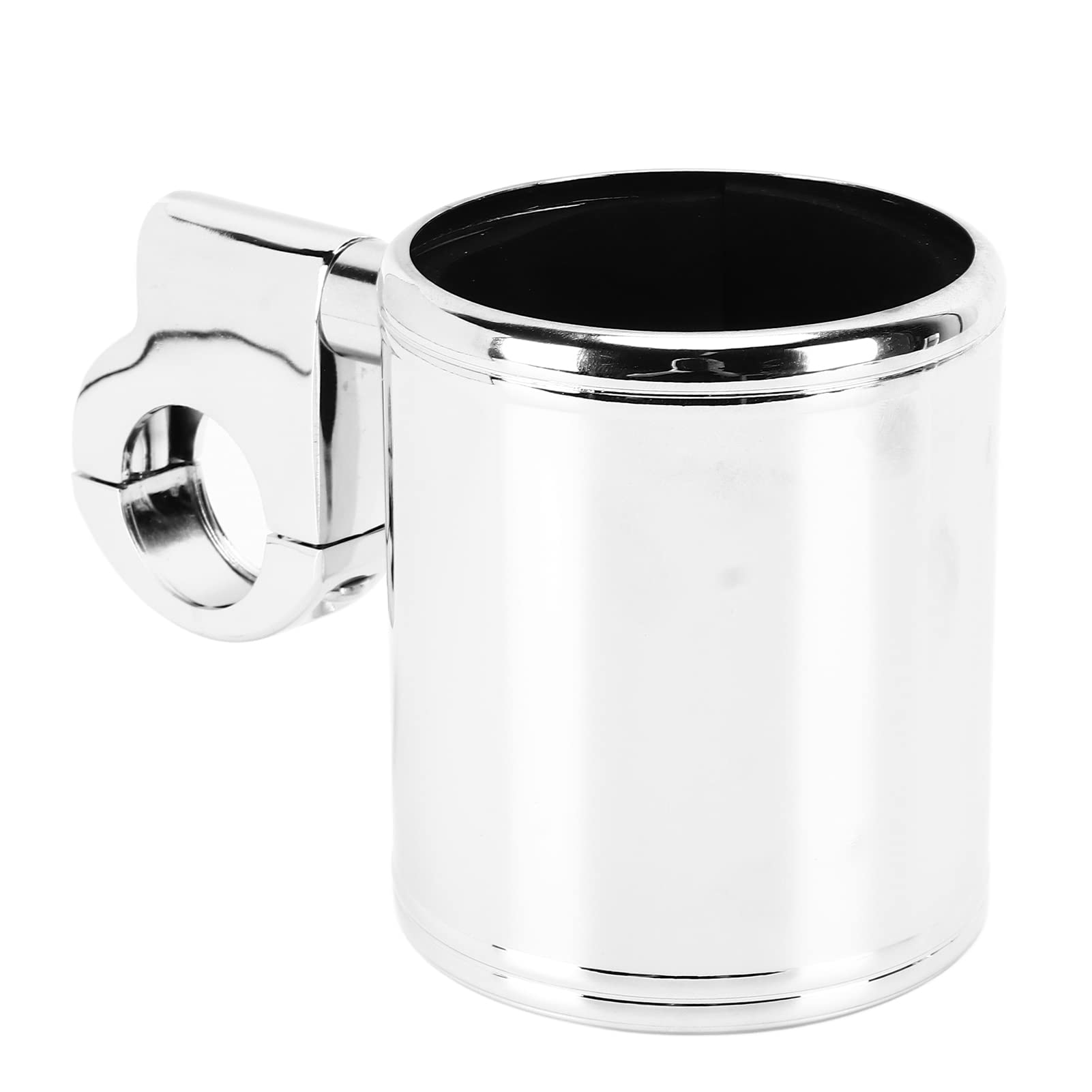 Photo 1 of ** MISSING PARTS** Motorcycle Cup Holder, Motorcycle Handlebar Cup Holder Chrome Adjustable Universal for ATV 22?32mm Handle