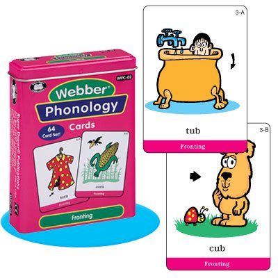 Super Duper Publications Webber Illustrated Phonology Fronting Minimal Pair Card Deck Educational Learning Resource for Children