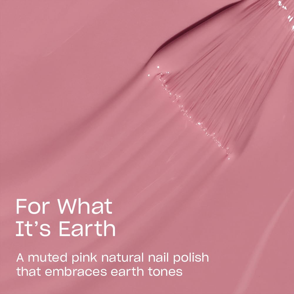 OPI Nature Strong For What It’s Earth | Sheer Soft Pink Crème Natural Origin Nail Polish | Plant Based, Vegan, Cruelty Free - Image 3