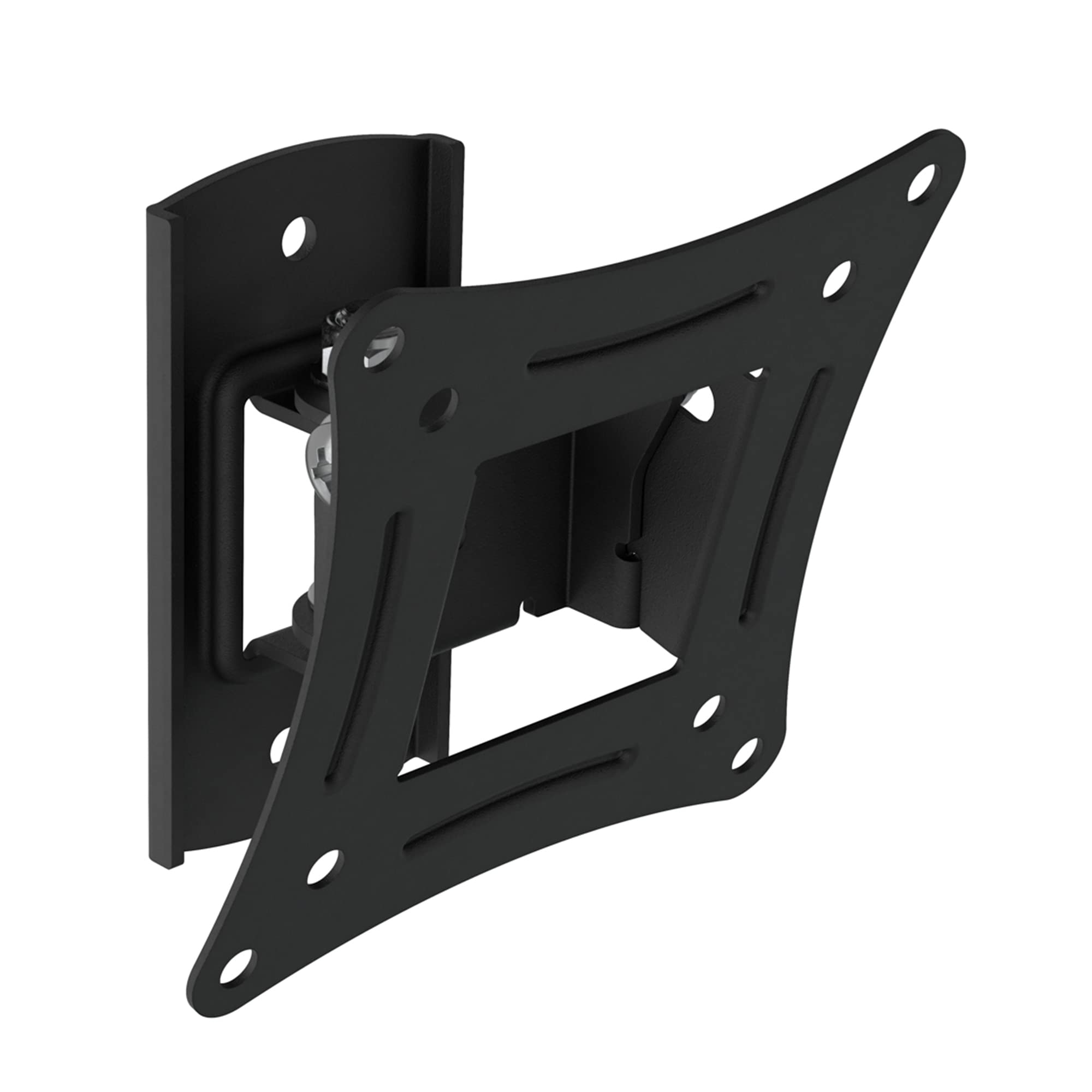 MAHARA TV Wall Mount Bracket for 13"-27" Screens, Swivel & Tilt Monitor Wall Mount, VESA 75x75/100x100, Max Load 10kg, Black