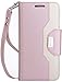 ProCase LG G6 Wallet Case for Women, Premium Leather Flip Folio Kickstand Case with Card Holder Wristlet Hand Strap, Folding Stand Protective Cover for LG G6 2017 -Pink