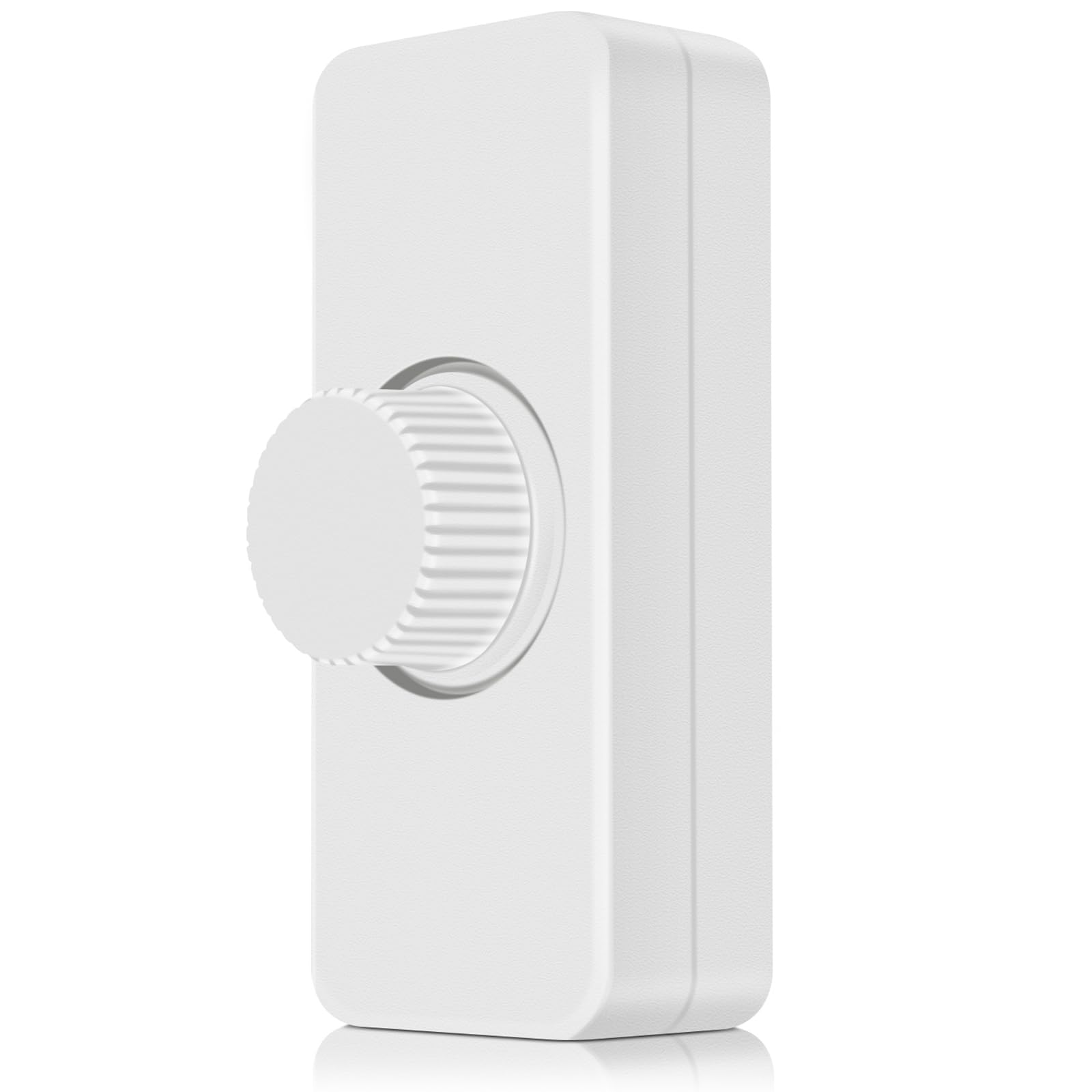 Aroidful Inline LED Dimmer Switch, 240V Rotary Push ON/OFF Trailing Edge Dimmer Switch for Dimmable LED Lights/Incandescent/Halogen Bulbs, 1Gang, 3-100W (White)